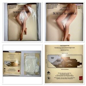 JCPenney vintage pantyhose - 6 pairs (5 “bone” & 1 “suntan”) size Queen/Tall